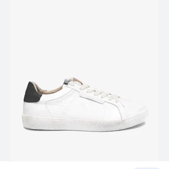 AllSaints White Sheer Low Top Lace-Up Cervo Shoes new without box main image 9